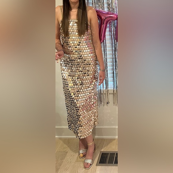 NEW NWOT Glamorous Sequin Maxi Dress - Picture 11 of 11